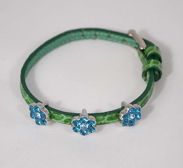 "Mirabell" karkötő - kék-zöld, Swarovski kristály